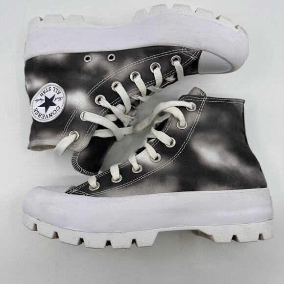 Converse Chuck Taylor All Star Lugged High Top Sneakers Tie Dye Gray Womens US 7 - Picture 8 of 14